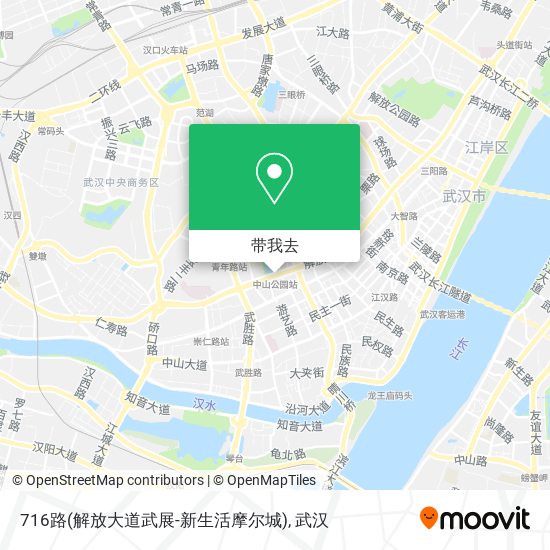 716路(解放大道武展-新生活摩尔城)地图