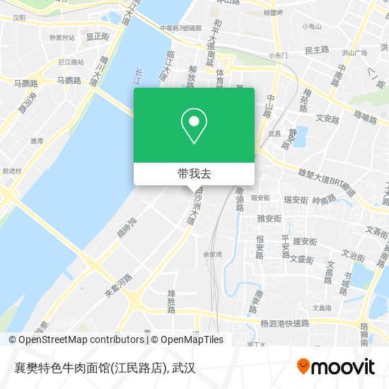 襄樊特色牛肉面馆(江民路店)地图