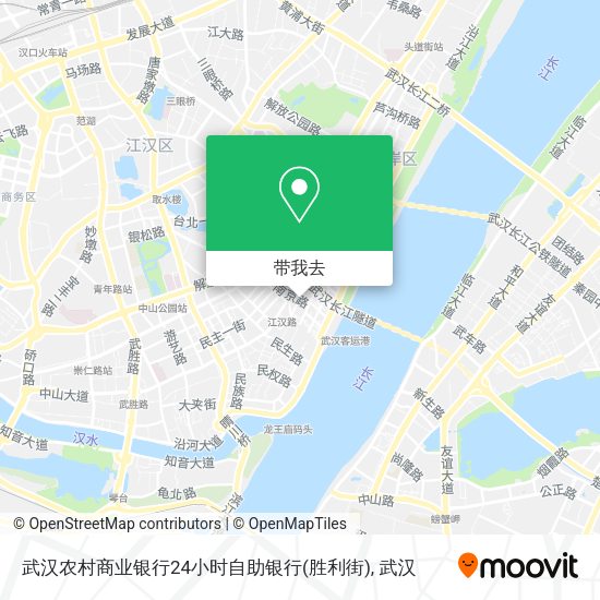 武汉农村商业银行24小时自助银行(胜利街)地图