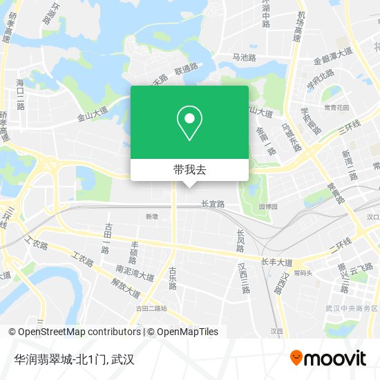 华润翡翠城-北1门地图