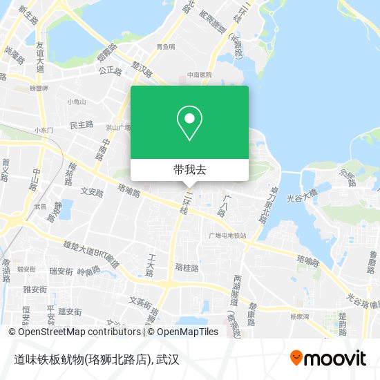 道味铁板鱿物(珞狮北路店)地图