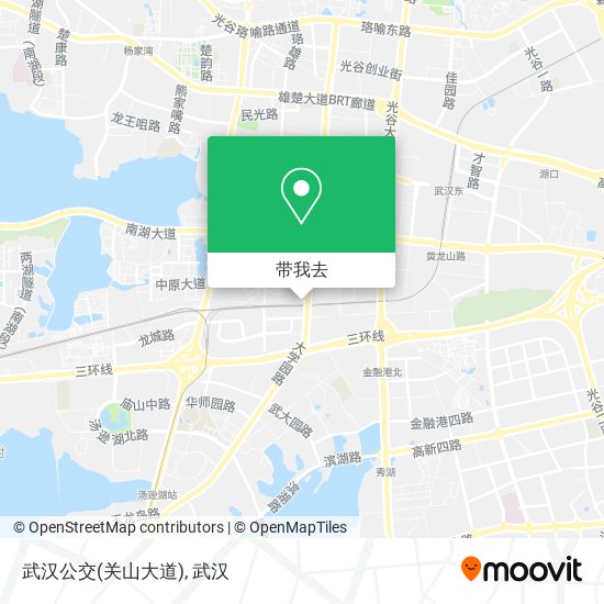 武汉公交(关山大道)地图