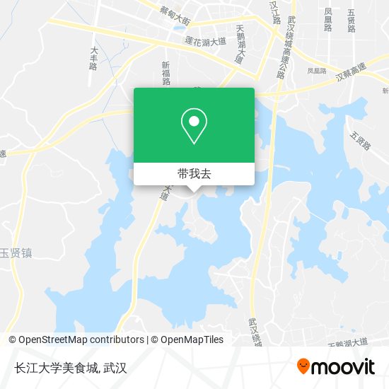 长江大学美食城地图