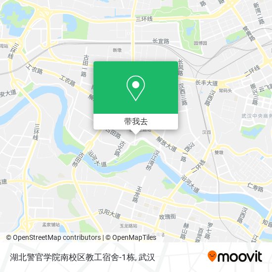 湖北警官学院南校区教工宿舍-1栋地图