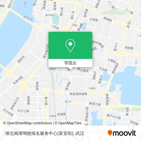 湖北南湖驾校报名服务中心(富安街)地图