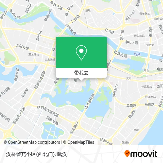 汉桥警苑小区(西北门)地图