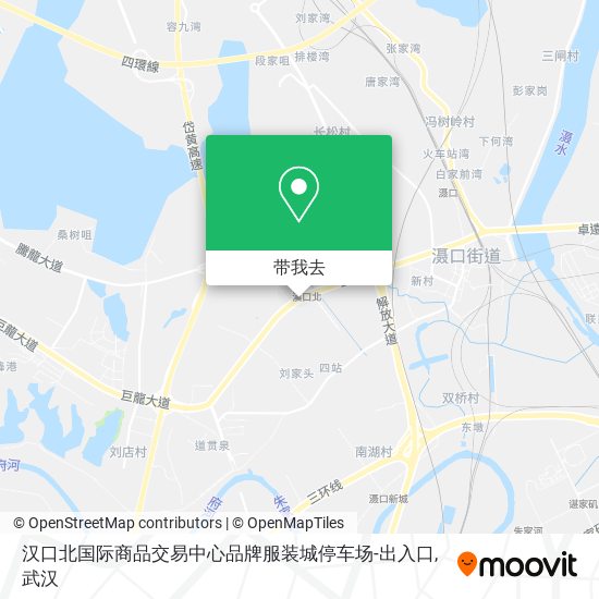 汉口北国际商品交易中心品牌服装城停车场-出入口地图