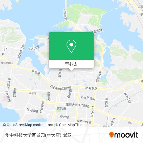 华中科技大学百景园(华大店)地图