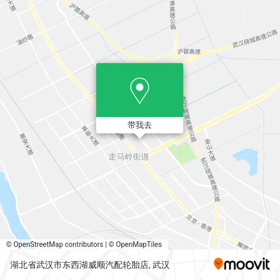 湖北省武汉市东西湖威顺汽配轮胎店地图