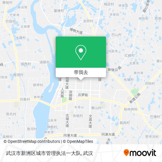 武汉市新洲区城市管理执法一大队地图