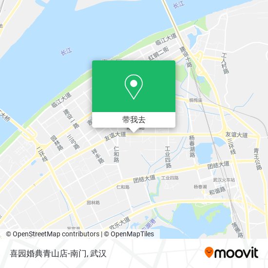 喜园婚典青山店-南门地图