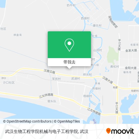 武汉生物工程学院机械与电子工程学院地图