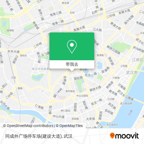 同成外广场停车场(建设大道)地图