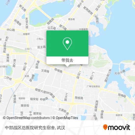 中部战区总医院研究生宿舍地图