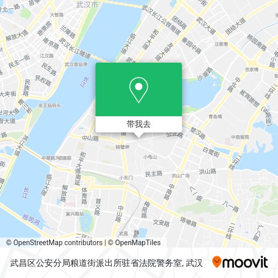 武昌区公安分局粮道街派出所驻省法院警务室地图