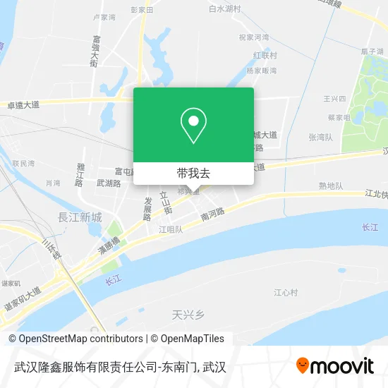 武汉隆鑫服饰有限责任公司-东南门地图