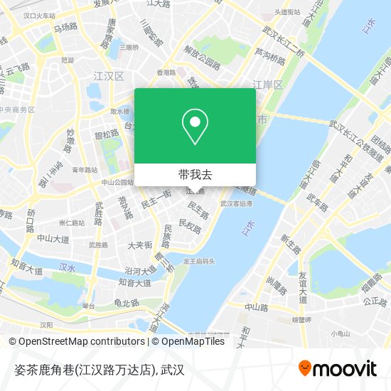 姿茶鹿角巷(江汉路万达店)地图