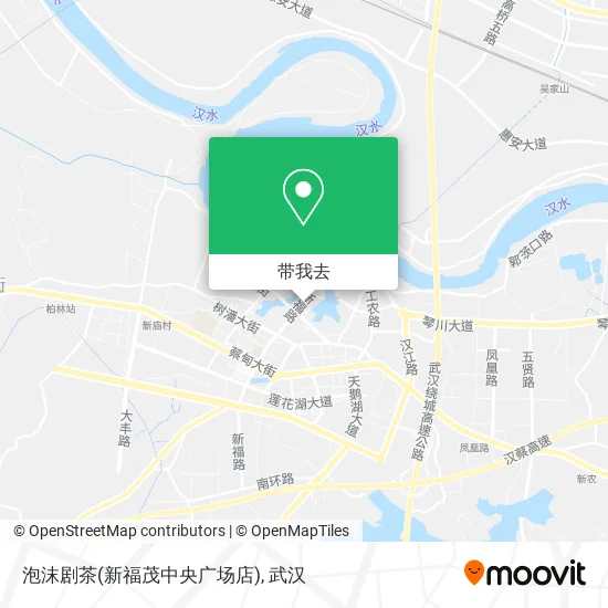 泡沫剧茶(新福茂中央广场店)地图