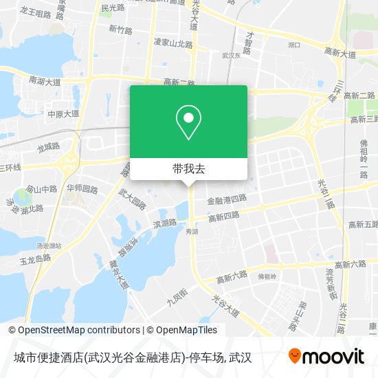 城市便捷酒店(武汉光谷金融港店)-停车场地图