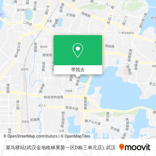菜鸟驿站(武汉金地格林莱茵一区D栋三单元店)地图