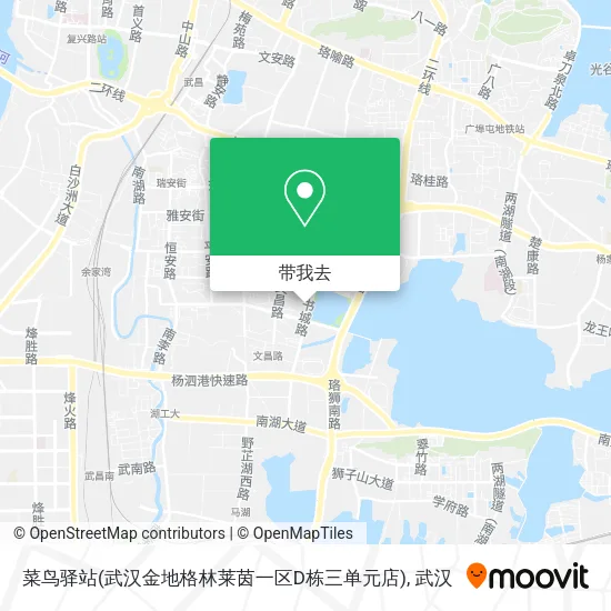 菜鸟驿站(武汉金地格林莱茵一区D栋三单元店)地图