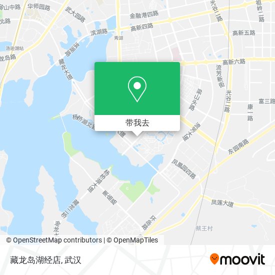 藏龙岛湖经店地图