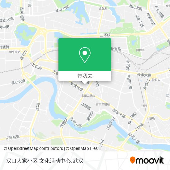 汉口人家小区-文化活动中心地图