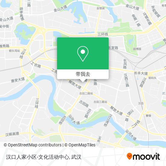 汉口人家小区-文化活动中心地图