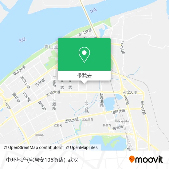 中环地产(宅居安105街店)地图