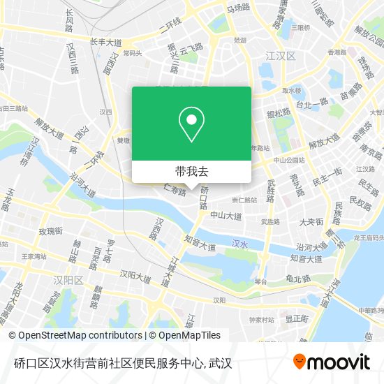 硚口区汉水街营前社区便民服务中心地图