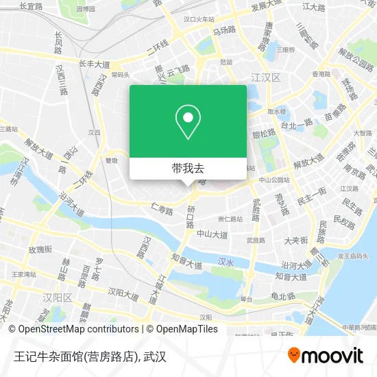 王记牛杂面馆(营房路店)地图