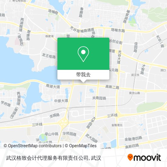 武汉格致会计代理服务有限责任公司地图