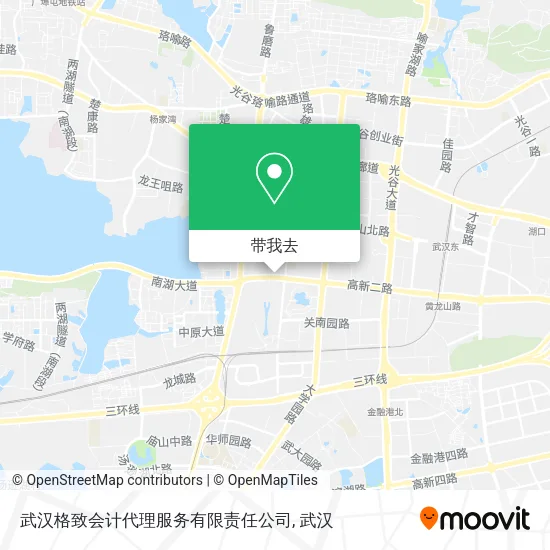 武汉格致会计代理服务有限责任公司地图