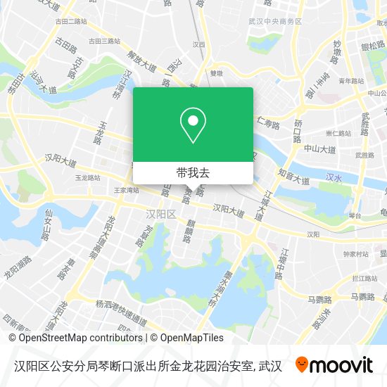汉阳区公安分局琴断口派出所金龙花园治安室地图