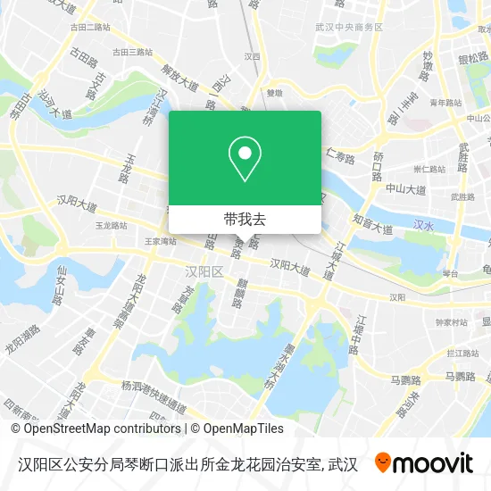 汉阳区公安分局琴断口派出所金龙花园治安室地图