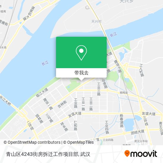青山区4243街房拆迁工作项目部地图