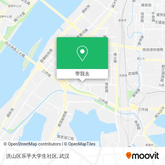 洪山区乐乎大学生社区地图