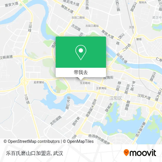 乐百氏磨山口加盟店地图