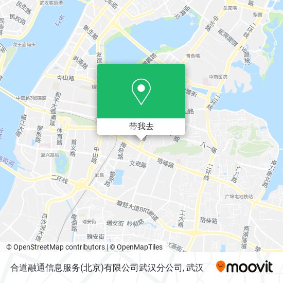 合道融通信息服务(北京)有限公司武汉分公司地图