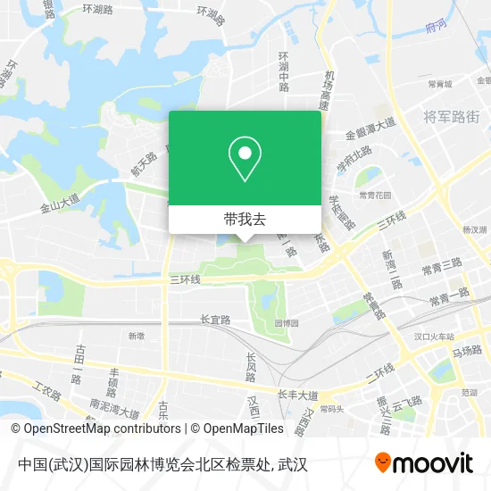中国(武汉)国际园林博览会北区检票处地图