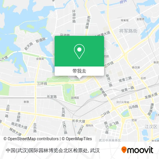 中国(武汉)国际园林博览会北区检票处地图