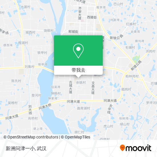 新洲问津一小地图
