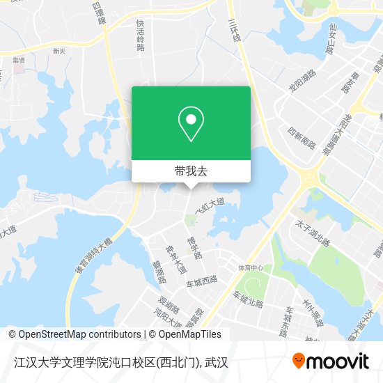 江汉大学文理学院沌口校区(西北门)地图