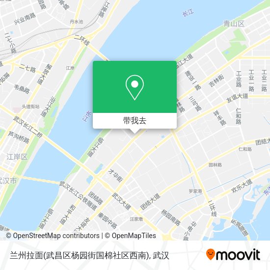 兰州拉面(武昌区杨园街国棉社区西南)地图