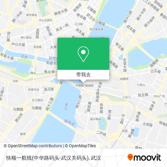 快顺一航线(中华路码头-武汉关码头)地图