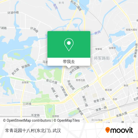 常青花园十八村(东北门)地图