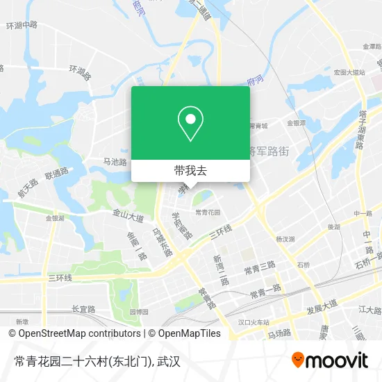 常青花园二十六村(东北门)地图