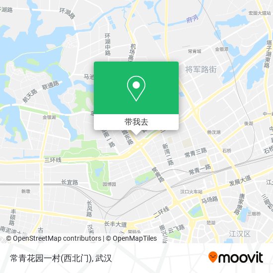 常青花园一村(西北门)地图