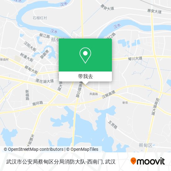 武汉市公安局蔡甸区分局消防大队-西南门地图
