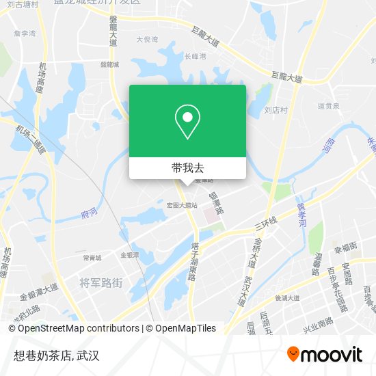 想巷奶茶店地图